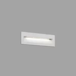 Nat Outdoor LED Recessed Wall Light White IP65