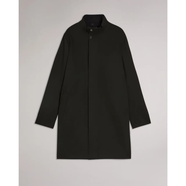 Ted Baker Mens FunnelCoat Overcoat Dk-Green male S (2)