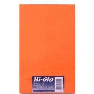 Hi-Glo Cards (Pack of 50) 8' x 5"