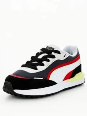 Puma Puma City Rider Kids Trainer, Black, Size 13