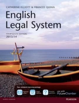 English Legal System by Catherine Elliott Paperback