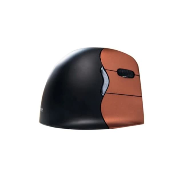 BakkerElkhuizen Evoluent4 Right Handed Vertical Small Wireless Mouse Black/Orange BNEEVR4SW