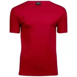 Tee Jays Mens Interlock T-Shirt (3XL) (Red)