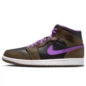 Jordan Air Jordan 1 Mid, Palomino/White-Wild Berry, size: 12, Male, Lifestyle Shoes, DQ8426-215