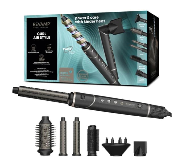 REVAMP Curl DR-2950-GB Air Styler Black & Gold, Black 5010777165432