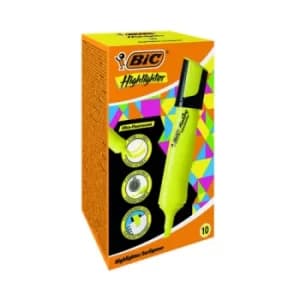 Bic Marking Highlighters Chisel Tip Yellow (Pack of 10) 943652