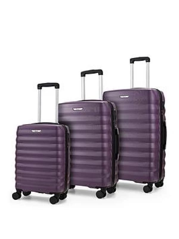 Rock Luggage Berlin VXP4N Hardshell Purple Suitcase 3Pcs Set
