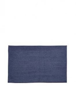 Catherine Lansfield Zero Twist Bath Mat - Navy
