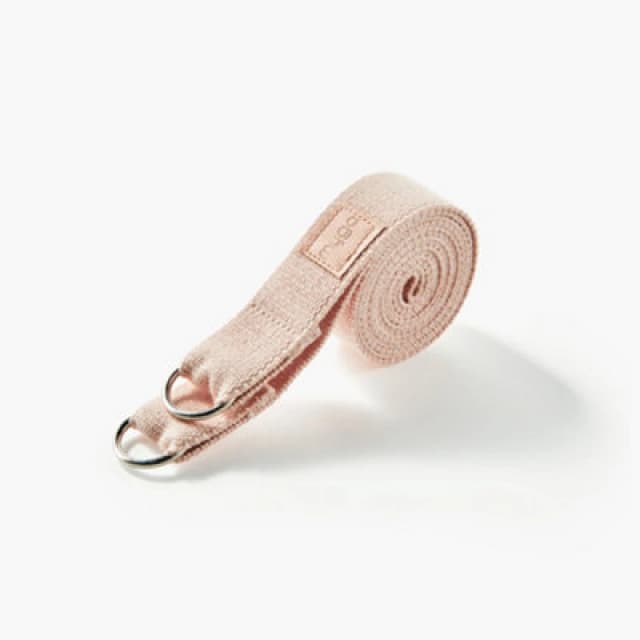 Myga Adjustable Blush Cotton Yoga Belt Sling Strap