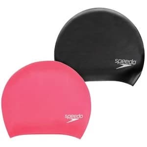 Speedo Long Hair Silicone Cap Pink Adult