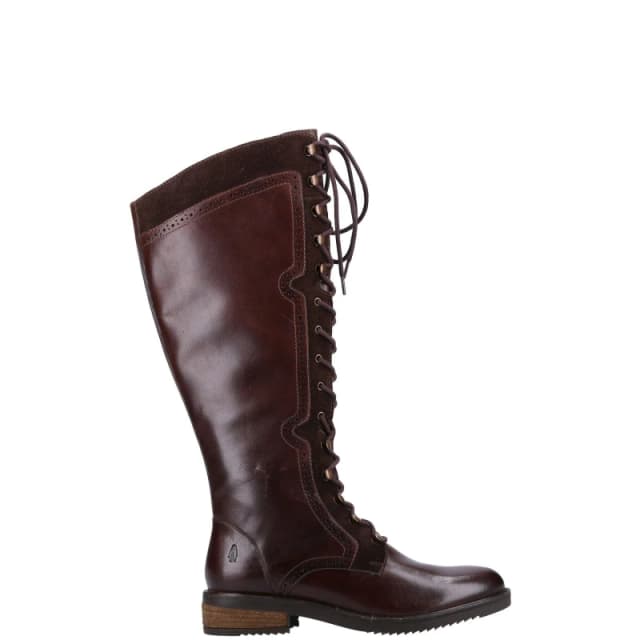 Hush Puppies 'Rudy' Long Leather Boot Brown female