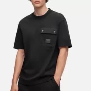 HUGO Mens Dayans T-Shirt - Black - S