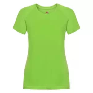 Fruit Of The Loom Ladies/Womens Performance Sportswear T-Shirt (2XL) (Lime)