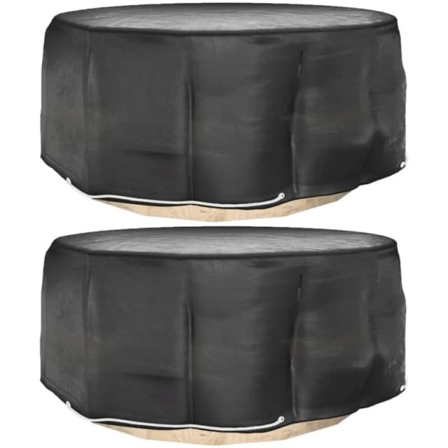 VIDAXL Garden Furniture Covers 2 pcs 10 Eyelets Ø260x90cm Round Vidaxl 8720845747206