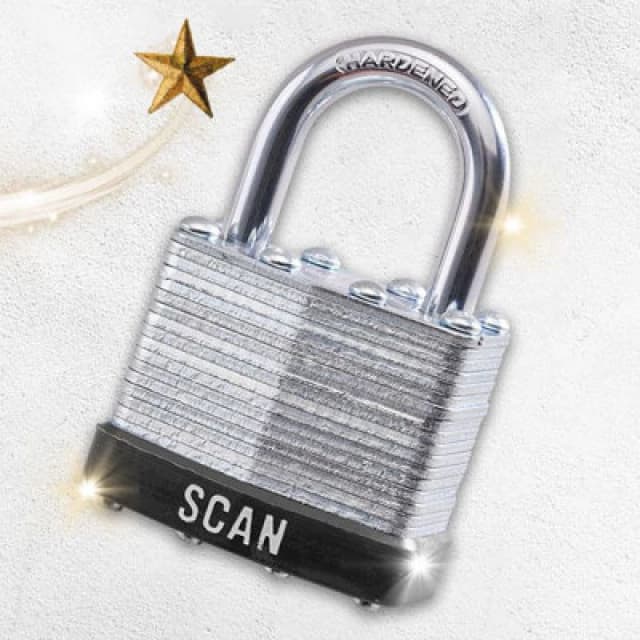 Scan Laminated Padlock Twin Pack 40mm - Xms23Padlam