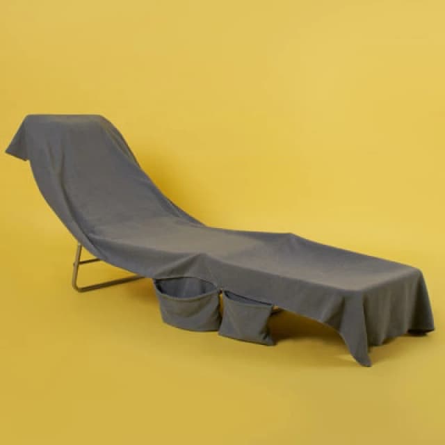 OHS OHS Beach Towel Bag Microfiber Quick Dry Absorbent Bath Large Travel Spa in Charcoal Size: Bath Towel Charcoal Bath Towel Unisex 5027434160150