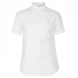 Farah Vintage Farah Short Sleeve Shirt Mens - 104 WHITE