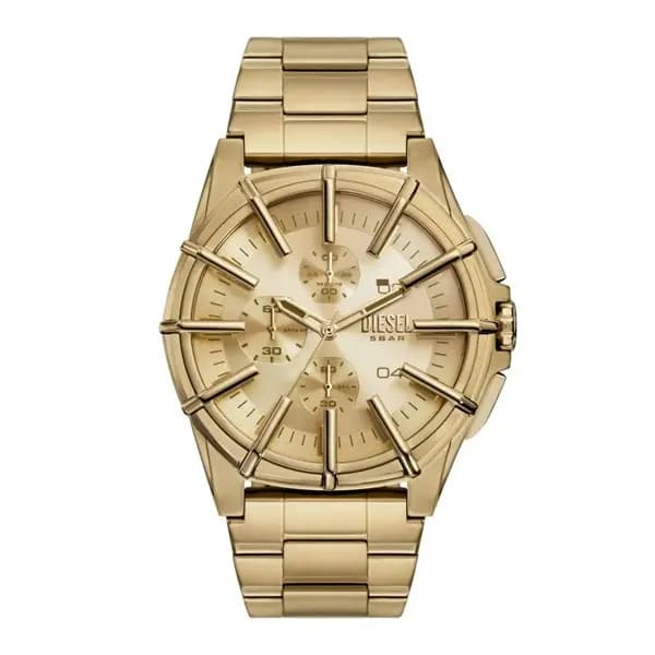 Diesel DZ4659 Framed Gold Plated Bracelet Watch - W11294