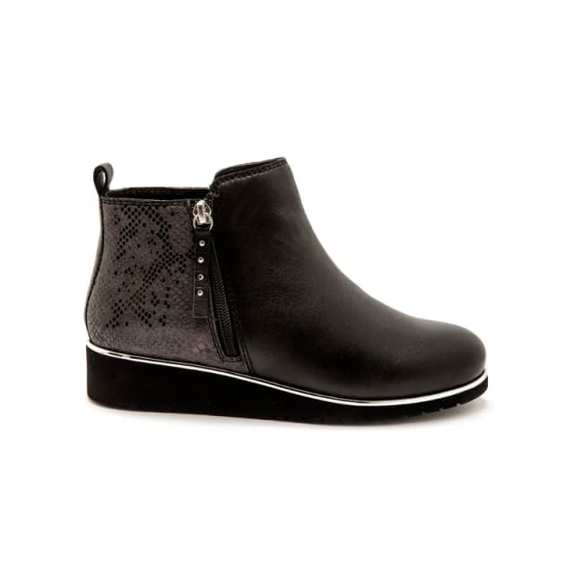 Pediconfort Womens ankle boots with double zip Pediconfort Noir Female 36