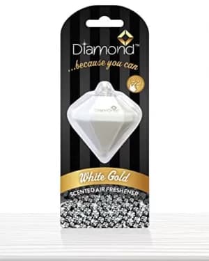 White Gold 3D (Pack Of 4) Diamond Air Freshener
