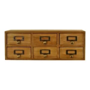6 Drawer Double Level Small Storage Unit, Trinket Drawers