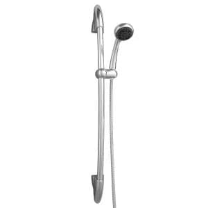 Wickes Curved Three Mode Handset and Riser Rail Kit - Chrome