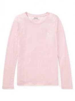 Ralph Lauren Girls Classic Long Sleeve T-Shirt - Pink
