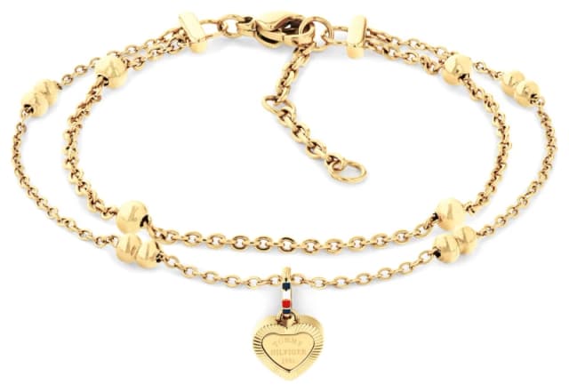 Tommy Hilfiger 2781012 Gold Bracelet with Heart Pendant Jewellery