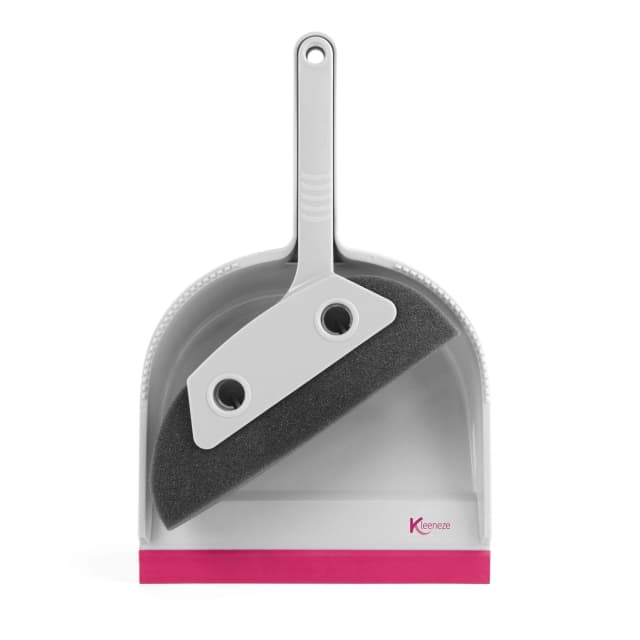 Kleeneze Foam Dustpan & Brush Plastic