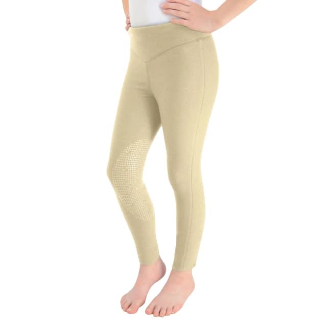 HyPERFORMANCE Blizzard Softshell Riding Tights in Beige Size: 3-4 Years Beige Unisex 3-4 Years