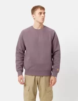 Carhartt-WIP Chase Sweatshirt - Misty Thistle Pink