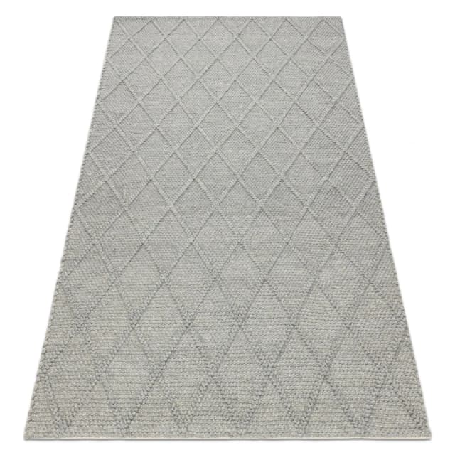 RugsX Tahar Rug in Grey Size: 90cm x 150cm Grey Unisex 90cm x 150 cm