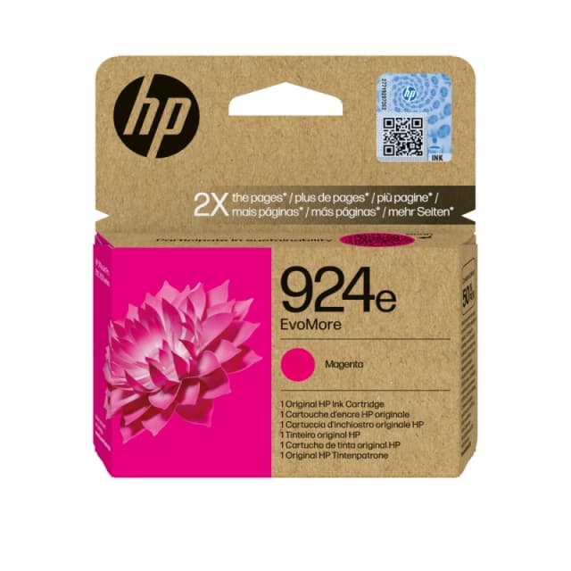 HP 924E EvoMore Ink Cartridge High Yield Magenta 4K0U8NE HP4K0U8NE HP4K0U8NE