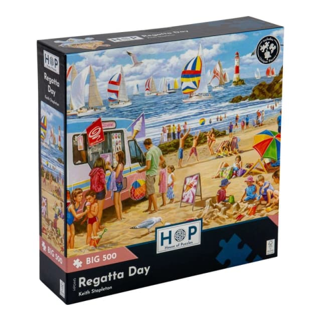 The House Of Puzzles Regatta Day, BIG 500 Piece Jigsaw Puzzle Multi unisex