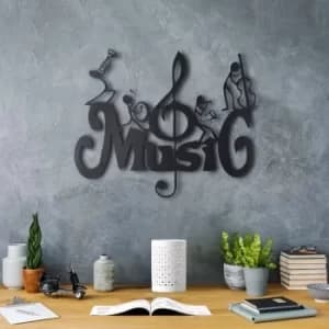 Music Bronze Decorative Metal Wall Accessory