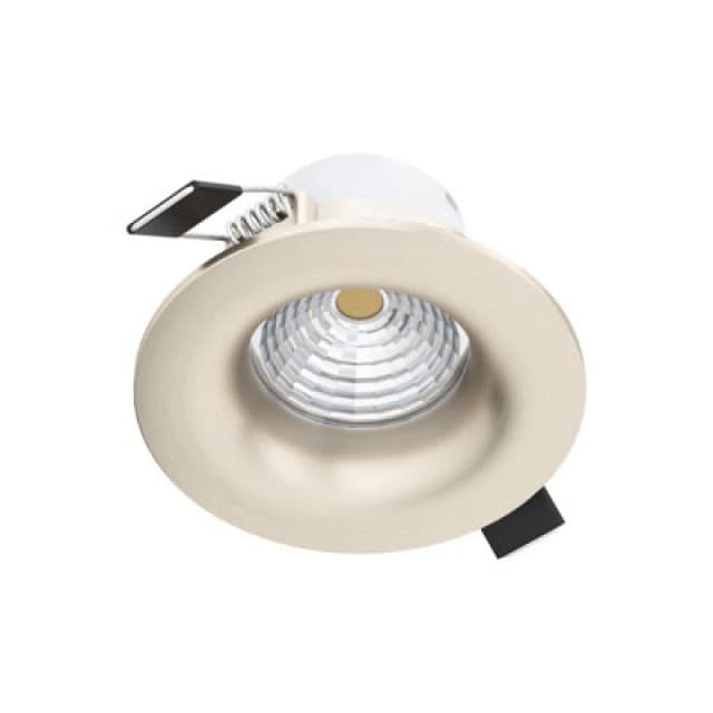 Loops Wall / Ceiling Flush Fixed Downlight Satin Nickel Spotlight 6W Built in LED Metallics