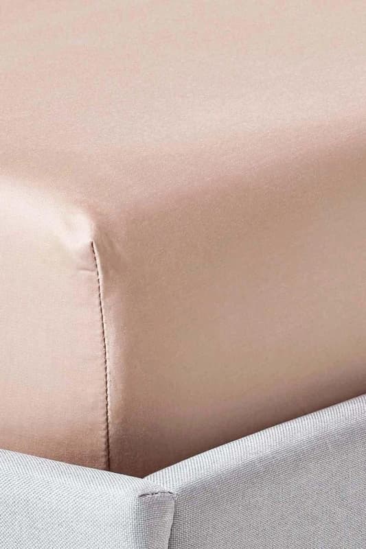 Homescapes Moonlight Beige Egyptian Cotton Fitted Sheet 1000 Tc, King