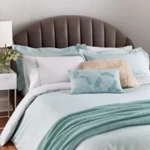 Katie Piper Restore Leaf Kingsize Duvet Cover Set, Green/Aqua