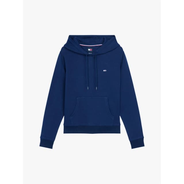 Tommy Jeans Womens Regular Flag Hoodie Dark Night Navy female 8 (XS)