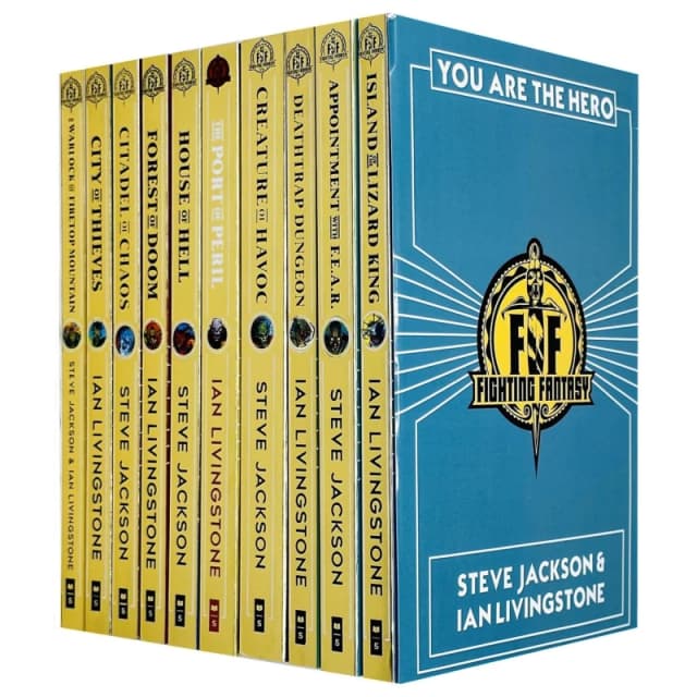 Fighting Fantasy You Are The Hero 10 Book Set By Steve Jackson And Ian Livingstone Steve Jackson & Ian Livingstone Books