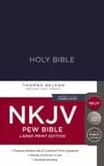 nkjv pew bible large print hardcover blue red letter edition