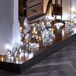 The Winter Workshop - 600 LED String Christmas Lights - 30m Indoor & Outdoor Multi Function Timer Megabrights - Warm White / Cool White Mix