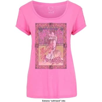 Janis Joplin - Avalon Ballroom '67 Womens Large T-Shirt - Pink