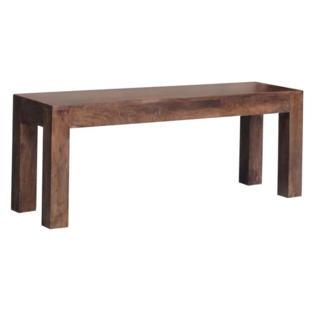 Jaipur Furniture Ltd Bench Large - Mango Wood - L35 x W148 x H45cm - Dark Finish in Brown Brown Unisex
