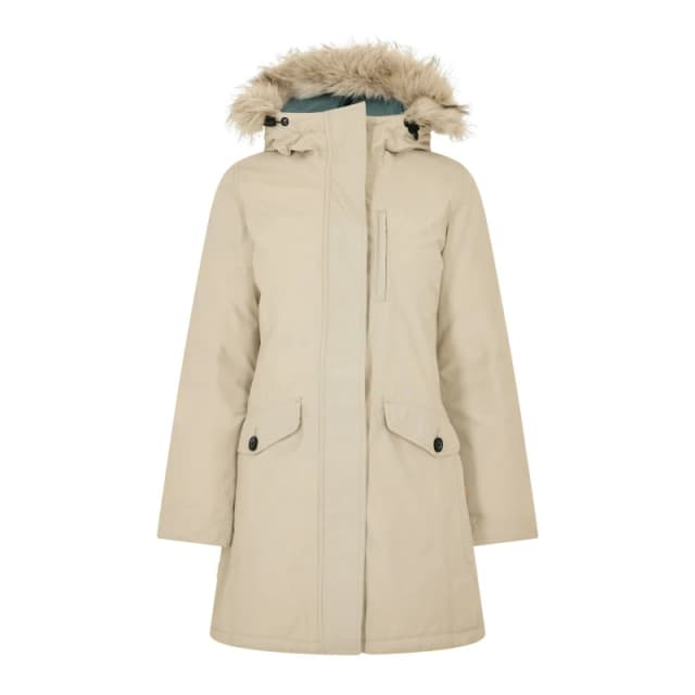 Timberland Womens Timb Waterproof Parka Island Fossil female 8 (XS)