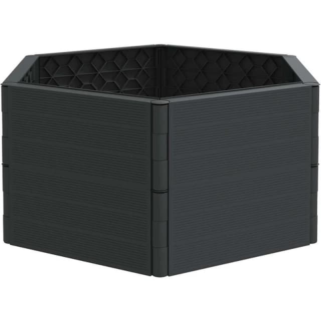 vidaXL Garden Planter Anthracite PP, Grey 154984