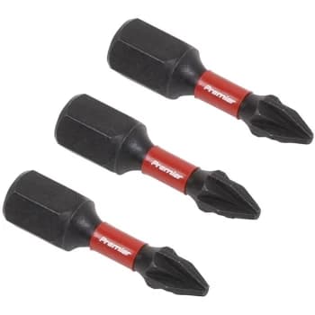 Sealey AK8207 Pozi #1 Impact Power Tool Bits 25mm - 3pc