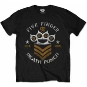 FFDP Chevron Mens Black T Shirt: X Large