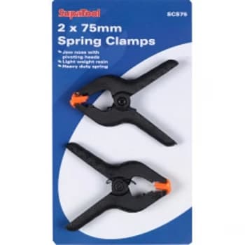 SupaTool Spring Clamps 2 x 75mm