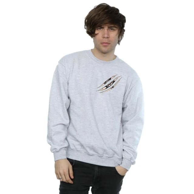 Supernatural Supernatural Men Symbol Scratch Sweatshirt in Grey Size: Small Grey S Male 5057245670975